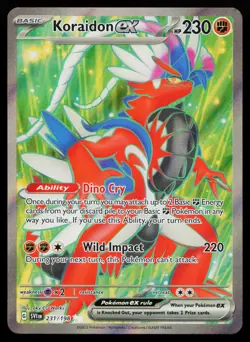 Koraidon ex 231/198 Ultra Rare SV01: Scarlet & Violet Base Set Pokemon Card - Image 1
