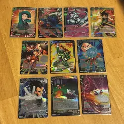 dragonball z fusion world rare foil lot of (10x) cards - no duplicates - Image 1