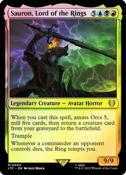 MTG - Sauron, Lord of the Rings - Foil - Lord of the Rings - Magic the Gathering - Image 1