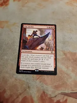 City On Fire March Of The Machines MTG NM - Image 1