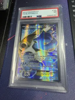 2014 Pokemon XY Full Art Blastoise EX #142/146 PSA 7 - Image 1