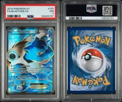2014 Pokemon XY Full Art Blastoise EX #142/146 PSA 7 - Image 5