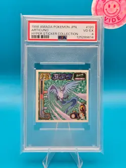 PSA 4 - 1998 AMADA POKEMON JAPANESE HYPER STICKER COLLECTION 120 ARTICUNO - Image 1