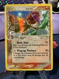 Pokemon TCG Kingler (Delta Species) 22/100 Crystal Guardians Reverse Holo - Image 1