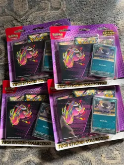 Pokemon TCG Ascended Heroes Tech Sticker Collection Gastly Lot of 4 - Image 1