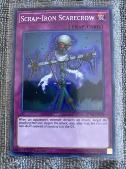 Yugioh Scrap-Iron Scarecrow SPWA-EN058 Super Rare 1st Ed NM - Image 1