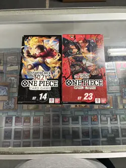 One Piece TCG ST-14 BLACK 3D2Y & ST-23 BLUE Buggy Starter Deck - Image 1