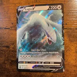 Pokemon Lugia V Ultra Rare Holo 138/195 Silver Tempest Sword & Shield Card - Image 1