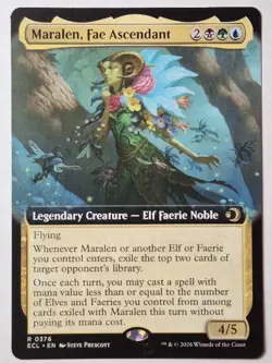 Maralen, Fae Ascendant (Extended Art) - Lorwyn Eclipsed - Regular - MTG - Image 1