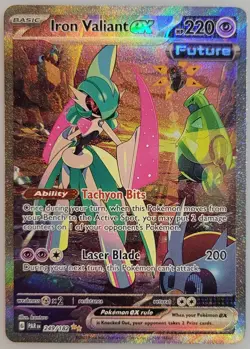 Iron Valiant ex 249/182 SV04: Pokemon Paradox Rift Holo NM - Image 1