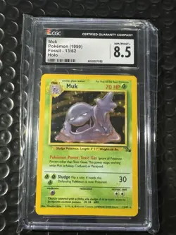 Muk #13 - Pokemon Fossil (1999) - CGC 8.5 NM/Mint+ - Image 1