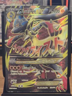 Pokemon TCG M Lucario EX 55a/111 Furious Fists Holo Full Art Ultra Rare Card - Image 1