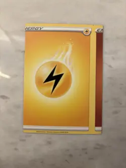 Pokemon Lightning Energy Miscut Error Card Off Center 2020 Factory Error NM/LP - Image 1