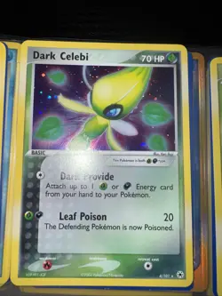Pokemon TCG Dark Celebi 4/101 Hidden Legends Rare Holo - Image 1