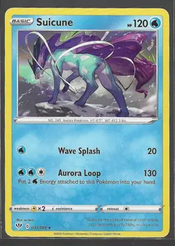 Suicune Rare 37/189 Darkness Ablaze 2020 Pokemon M/NM - Image 1