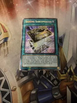 Yugioh Shining Sarcophagus MP25-EN005 1st Starlight Rare - Image 1