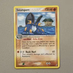 Pokemon Card Swampert 27/100 EX Crystal Guardians Non Holo Rare Fighting Type NM - Image 1