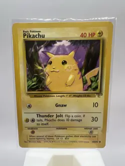 Pikachu - ( E3 Stamped) 058/102 Miscellaneous Cards & Products Regular - damaged - Image 2