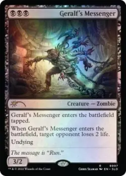 MTG English Geralf's Messenger (9997) NM Foil Secret Lair - Image 1