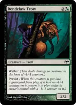 MTG Rendclaw Trow - Foil, Light Play, English Eventide - Image 1