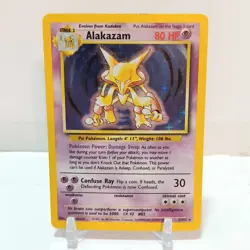 Pokemon Alakazam (Holo) 1/102 HP+ Base Set Unlimited - Image 1