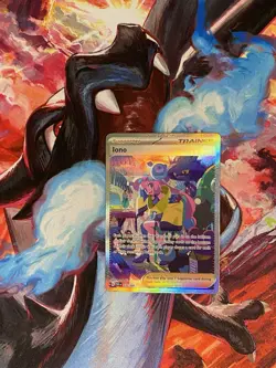 Pokemon TCG Trainer Iono Paldea Fates Special Illustration Rare 237/091 - Image 1