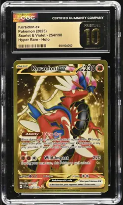 Pokemon Koraidon ex 254/198 Ultra Rare Scarlet & Violet - CGC 10 PRISTINE - Image 1