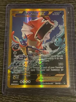 Pokemon TCG Gyarados EX 123/122 XY Breakpoint 2016 Secret Holo Rare NM/MINT - Image 1