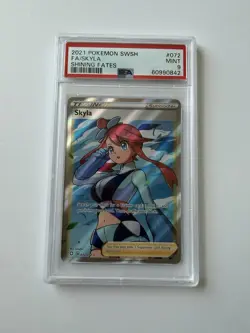 Pokemon Shining Fates Skyla 072/072 Ultra Rare PSA 9 - Image 1