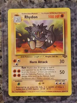 Rhydon 45/64 1st Edition - Jungle - Pokemon Card - WOTC - PL - Image 1
