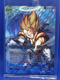 Dragon Ball Promo Card Miracle Strike Gogeta Vegeta Son Goku P-069 PR Sealed - Image 1