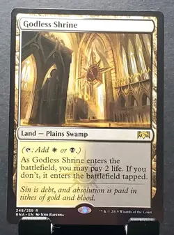 MTG 248/259 GODLESS SHRINE Rna Rare card⚔LP - Image 1