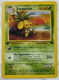 Exeggutor 35/164 1st Edition Pokemon TCG WotC - 1999 Jungle set - NM - Image 1
