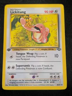 Lickitung First Edition LP Pokemon 38/64 Jungle Regular - Image 1