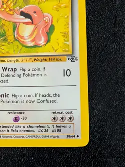 Lickitung First Edition LP Pokemon 38/64 Jungle Regular - Image 4