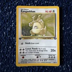 Pokemon TCG Kangaskhan 5/64 1st Edition Jungle Set Holo Rare, Moderately Played - Image 1
