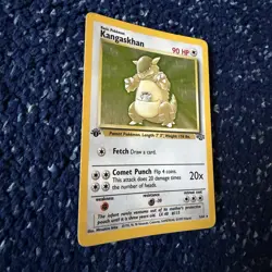 Pokemon TCG Kangaskhan 5/64 1st Edition Jungle Set Holo Rare, Moderately Played - Image 4