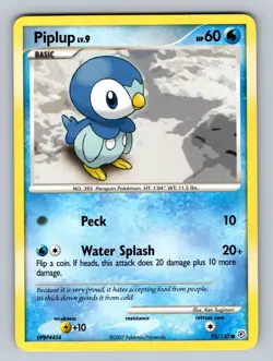 Piplup 93/130 Common Diamond and Pearl LP Pokemon TCG - Image 1