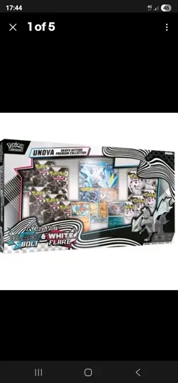 4 x Pokemon TCG Black Bolt & White Flare Unova Heavy Hitters Premium Collection - Image 3