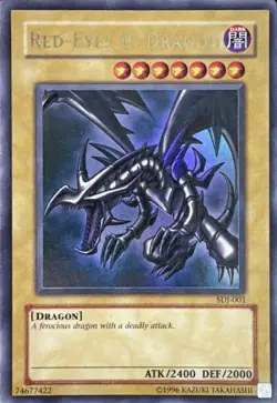 Red-Eyes B. Dragon SDJ-001 Unlimited Ultra Rare LP - Image 1