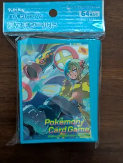 Pokemon Card Sleeves Canari Mega Eelektross 64pcs Deck Shield Pokemon Center - Image 1