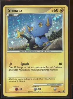 Shinx Holo Black Star Promo Pl DP15 Inverted Back Misprint Error Pokemon - Image 1