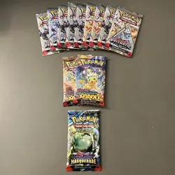 Pokemon TCG: Prismatic Evolutions Booster Pack X9 Surging Sparks X2 Twilight New - Image 1