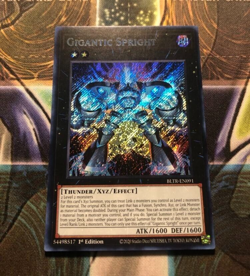 *** GIGANTIC SPRIGHT *** 1ST EDITION SECRET RARE BLTR-EN091 YUGIOH! - Image 1