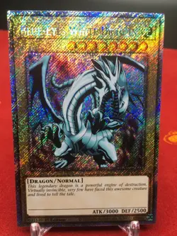 Blue-Eyes White Dragon (Platinum Secret Rare) RA03-EN079 Quarter Bonanza LP - Image 1
