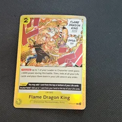 Bandai One Piece CCG Flame Dragon King Event Card ST13-017 Holo English - Image 1