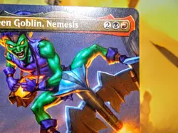 Green Goblin Nemesis border-less magic the gathering spider-man trading card - Image 5