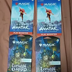 Magic: The Gathering Play Booster 4 Packs Avatar Airbender Lorwyn Eclipsed - Image 1