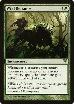 Wild Defiance 1x MtG Avacyn Restored SP/NM - Image 1