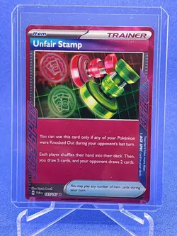 Pokemon TCG Twilight Masquerade Unfair Stamp Ace Spec 165/167 English NM/M - Image 1